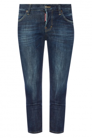 Jeansy z aplikacją 'cool girl cropped jean', zdjęcie 1 Jeansy z aplikacją 'cool girl cropped jean' od Dsquared2